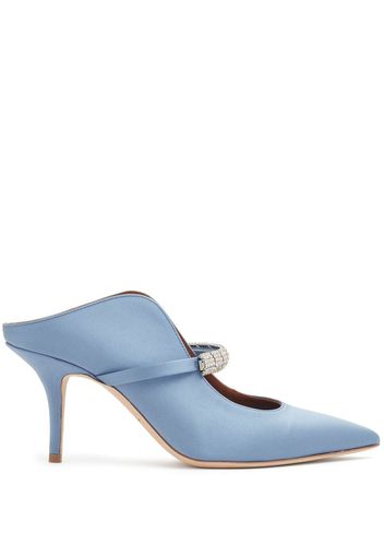 Malone Souliers Bella 70mm crystal-embellished mules - Blu