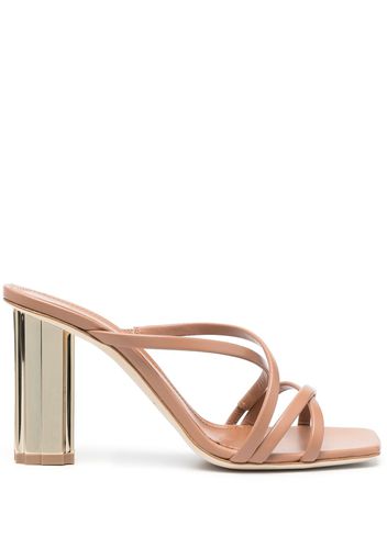 Malone Souliers slip-on 95mm leather sandals - Toni neutri