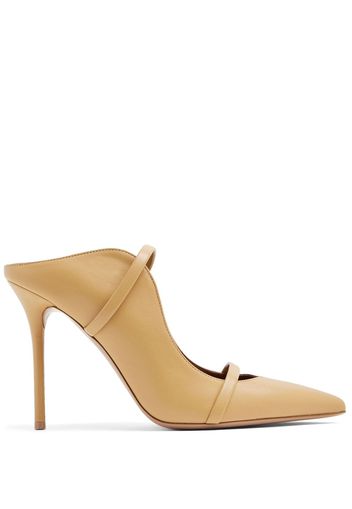 Malone Souliers Maureen pointed-toe leather mules - Toni neutri