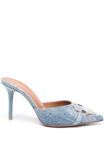 Malone Souliers Missy 100mm pointed-toe mules - Blu