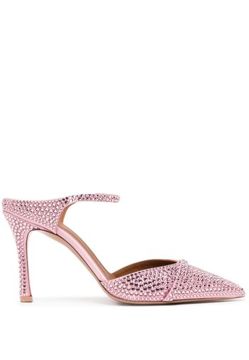 Malone Souliers Uma 90mm crystal-embellished mules - Rosa