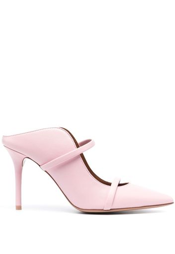 Malone Souliers Maureen 100mm leather mules - Rosa