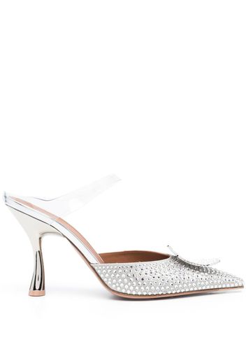 Malone Souliers 85mm crystal-embellished mules - Argento