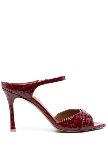 Malone Souliers Una 90mm leather pumps - Rosso