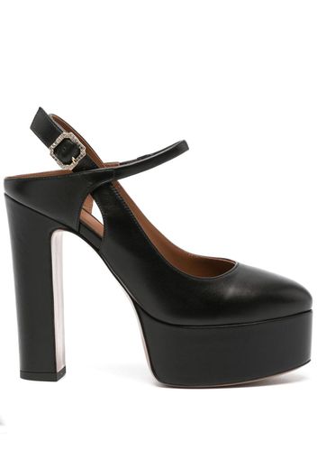 Malone Souliers Ilenia 130mm black leather platforms - Nero