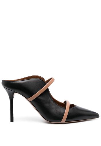 Malone Souliers Maureen 100mm leather mules - Nero