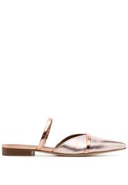 Malone Souliers Frankie metallic-effect 20mm mules - Rosa