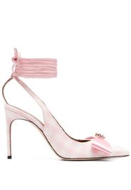 Malone Souliers Emily 95mm bow-detail pumps - Rosa