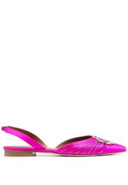 Malone Souliers crystal-embellished ballerina shoes - Rosa