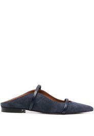 Malone Souliers Maureen flat suede mules - Blu