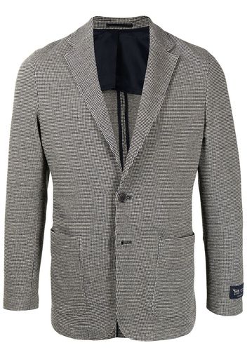 Man On The Boon. Blazer con motivo pied-de-poule - Nero