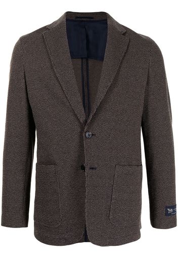 Man On The Boon. Blazer con motivo pied-de-poule - Marrone