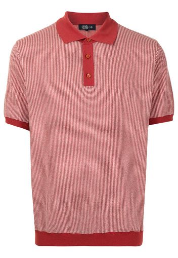 Man On The Boon. Polo a quadri - Rosso