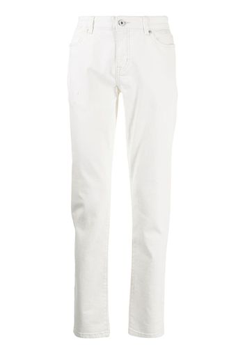 Man On The Boon. Jeans slim - Bianco