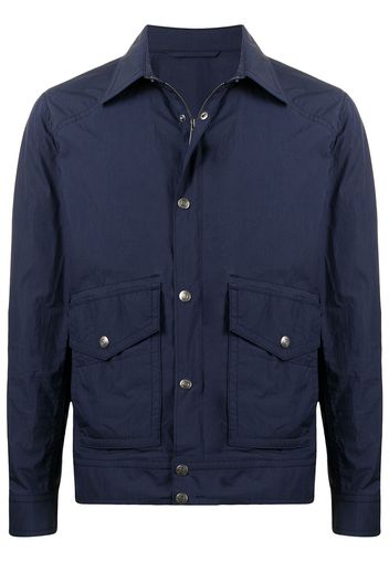 Man On The Boon. collared lightweight jacket - Blu