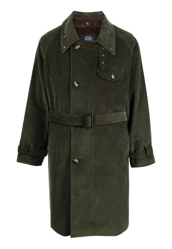 Man On The Boon. Trench con cintura - Verde