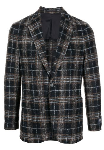 Man On The Boon. check-pattern single-breasted blazer - Blu