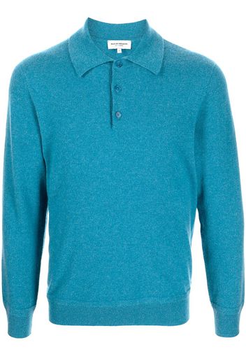 Man On The Boon. polo-neck knitted sweater - Blu