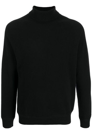 Man On The Boon. fine-knit rollneck sweater - Nero