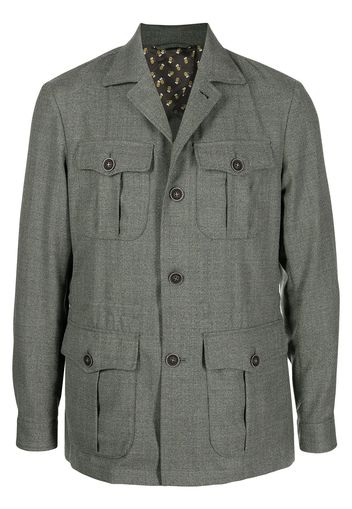 Man On The Boon. single-breasted wool jacket - Verde