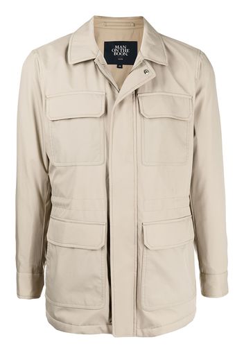 Man On The Boon. drawstring-waist field jacket - SKIN TONES