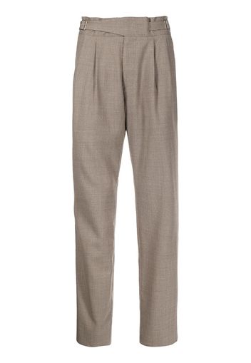 Man On The Boon. tailored-cut wool trousers - Marrone