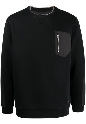 Man On The Boon. chest zip-pocket sweatshirt - Nero