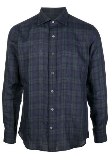 Man On The Boon. Camicia a quadri - Blu