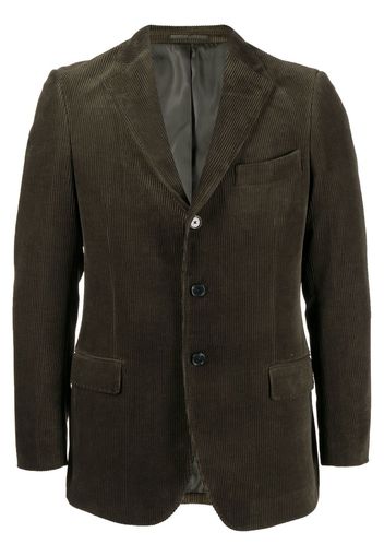 Man On The Boon. Blazer a coste monopetto - Verde