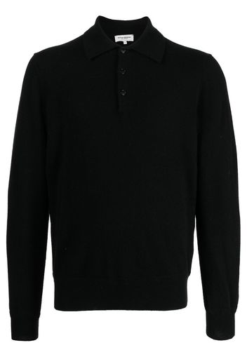 Man On The Boon. Maglione con colletto polo - Nero