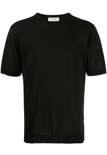 Man On The Boon. T-shirt girocollo a maniche corte - Nero