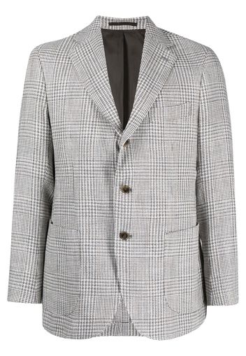 Man On The Boon. check-pattern single-breasted blazer - Marrone