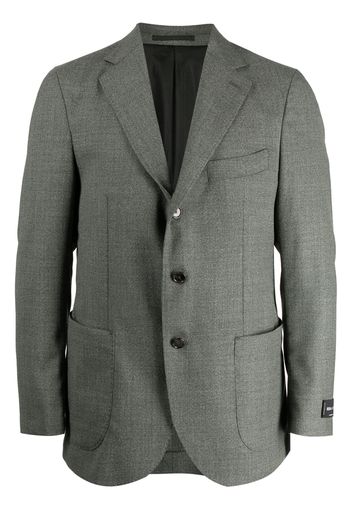 Man On The Boon. single-breasted wool blazer - Verde