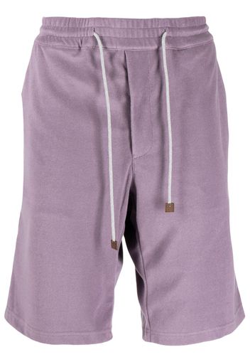 Man On The Boon. Terry drawstring-waist shorts - Viola