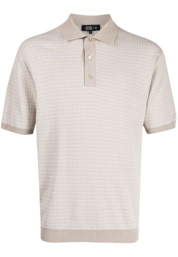 Man On The Boon. Polo con motivo jacquard - Marrone