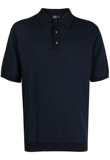 Man On The Boon. Polo con motivo jacquard - Blu