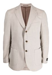 Man On The Boon. single-breasted wool blazer - Marrone