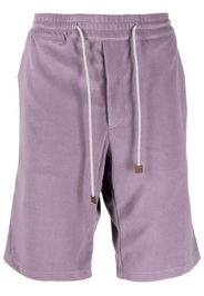 Man On The Boon. Terry drawstring-waist shorts - Viola