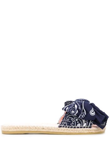 bandana-print flat espadrilles