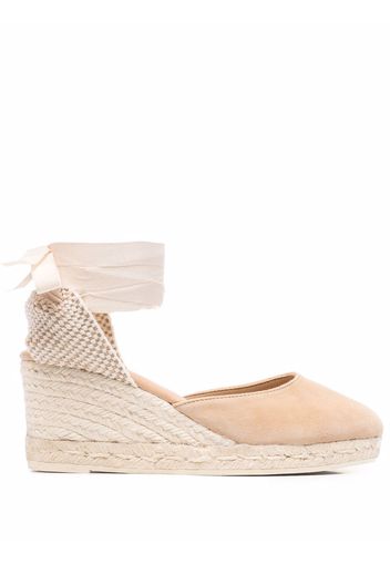 Manebi low-wedge espadrille sandals - Toni neutri