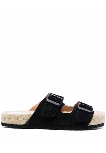 Manebi Sandali slides Hamptons - Nero