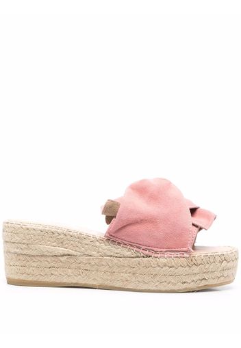 Manebi ruffle open-toe sandals - Rosa