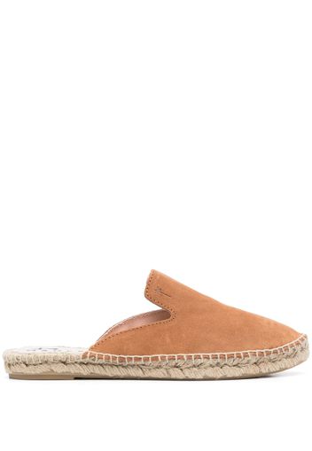 Manebi calf-suede open-toe espadrilles - Marrone