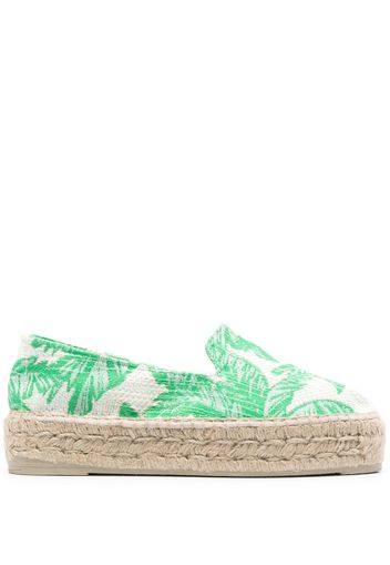 Manebi Palms 40mm flatform espadrilles - Verde