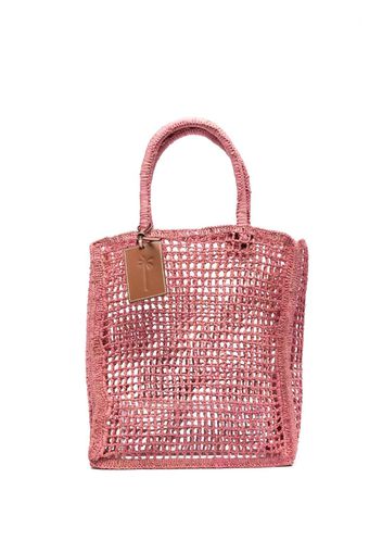 Manebi woven raffia tote bag - Rosa