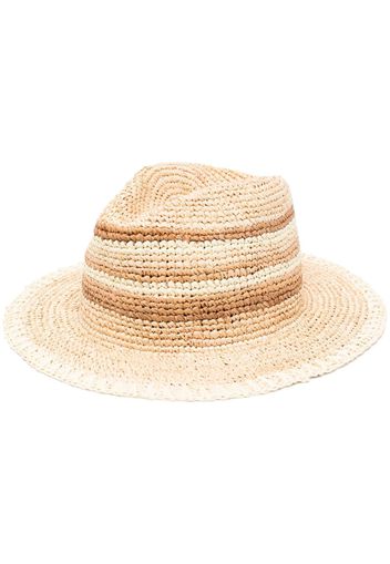 Manebi woven-wicker design sun hat - Toni neutri