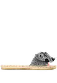 Hamptons bow jute-sole slides