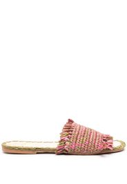 Manebi woven flat slides - Rosa