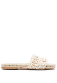 Manebi cowrie shell-embellished espadrilles - Bianco