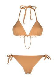 Manebi braided triangle bikini - Marrone